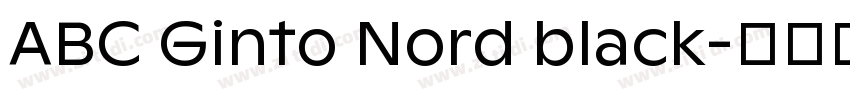 ABC Ginto Nord black字体转换